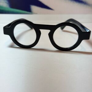 Yeslook OBOE Black Thick Retro-Vintage Round Glasses Retail $59 Pre-owned